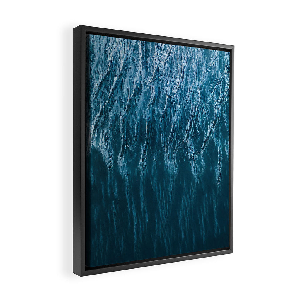 Minimalist Wave Patterns â Oceanscape Photography Framed Canvas Print Gallery Image 2