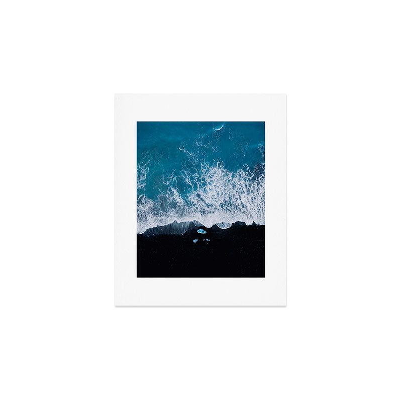 Minimalist Waves On A Beach In Iceland Art Print Gallery Image 1