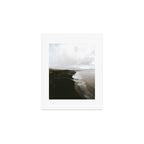 Moody black sand beach in Iceland - Landscape Photography Art Print Gallery Image 1