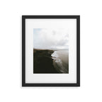 Moody black sand beach in Iceland - Landscape Photography Framed Art Print Gallery Image 5