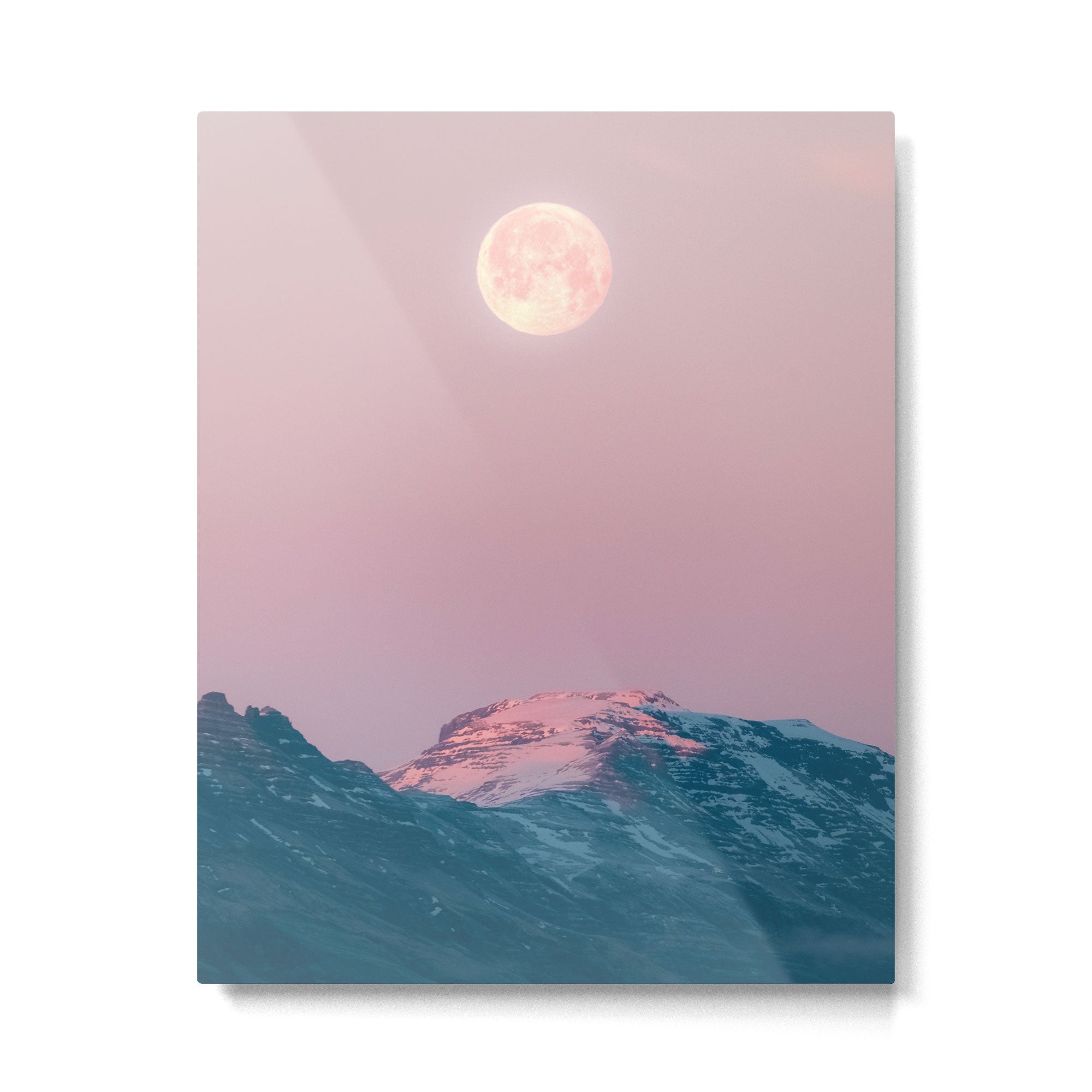 Moon and the Mountains - Landscape Photography Metal Print Gallery Image 4