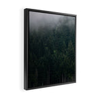Mystic Pines - A Forest in the Fog Framed Canvas Print Gallery Image 2