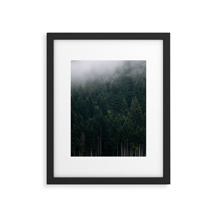 Mystic Pines - A Forest in the Fog Framed Art Print Gallery Image 1