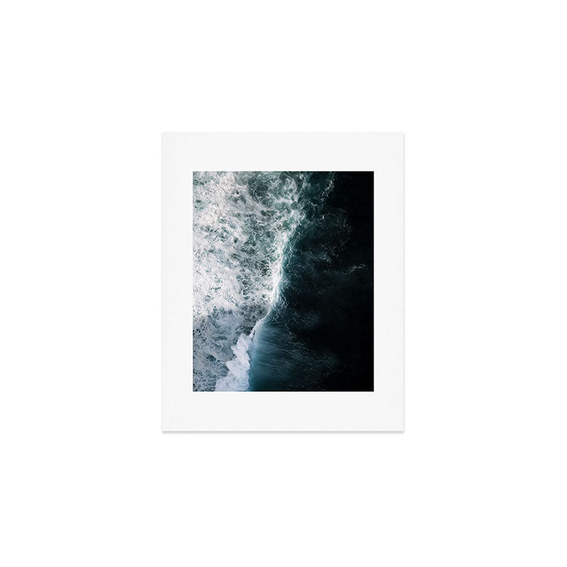 Oceanscape - White and Blue Art Print Gallery Image 1
