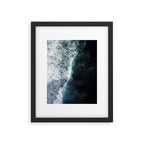 Oceanscape - White and Blue Framed Art Print Gallery Image 4
