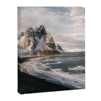 Stokksnes Icelandic Mountain Beach Sunset - Landscape Photography Canvas Print Gallery Image 6
