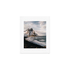 Stokksnes Icelandic Mountain Beach Sunset - Landscape Photography Art Print Gallery Image 1