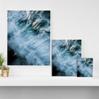 Wave in Ireland during sunset - Oceanscape Canvas Print Gallery Image 3