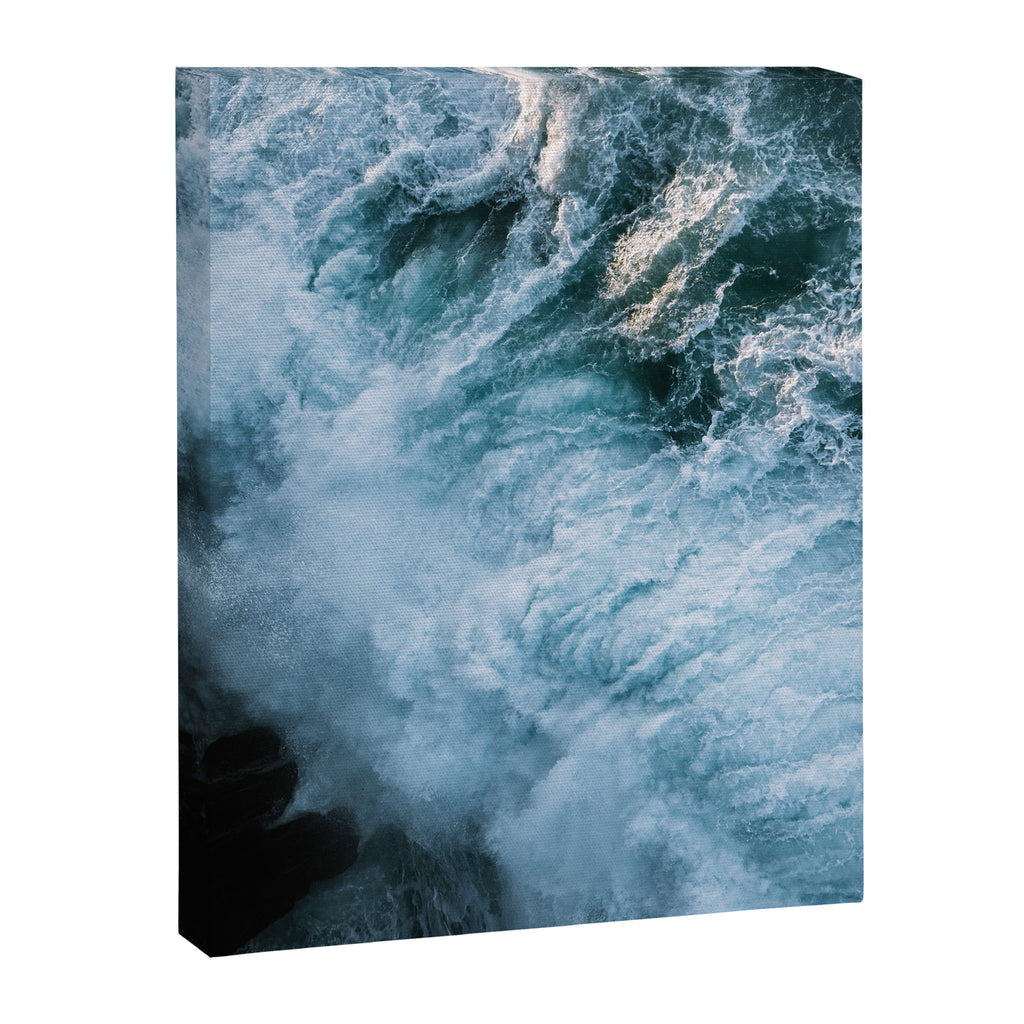Wave in Ireland during sunset - Oceanscape Canvas Print Gallery Image 6
