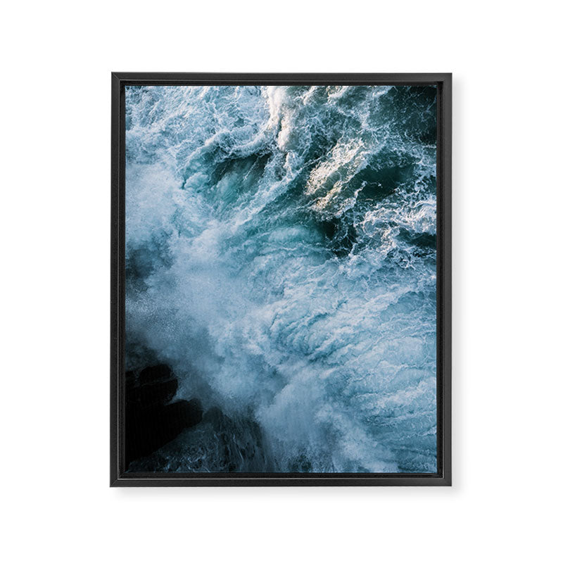 Wave in Ireland during sunset - Oceanscape Framed Canvas Print Gallery Image 6