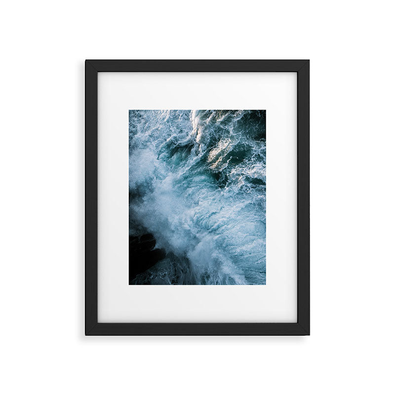 Wave in Ireland during sunset - Oceanscape Framed Art Print Gallery Image 5