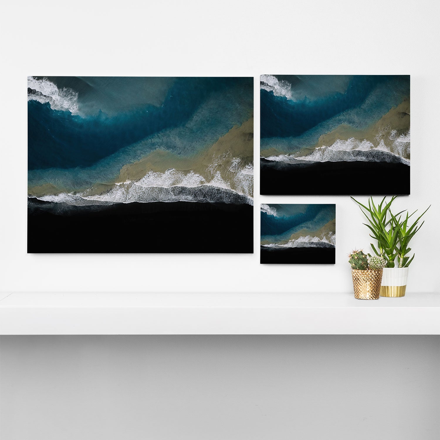  Iceland's Black Sand Beach Landscapes Canvas Print Gallery Image 3