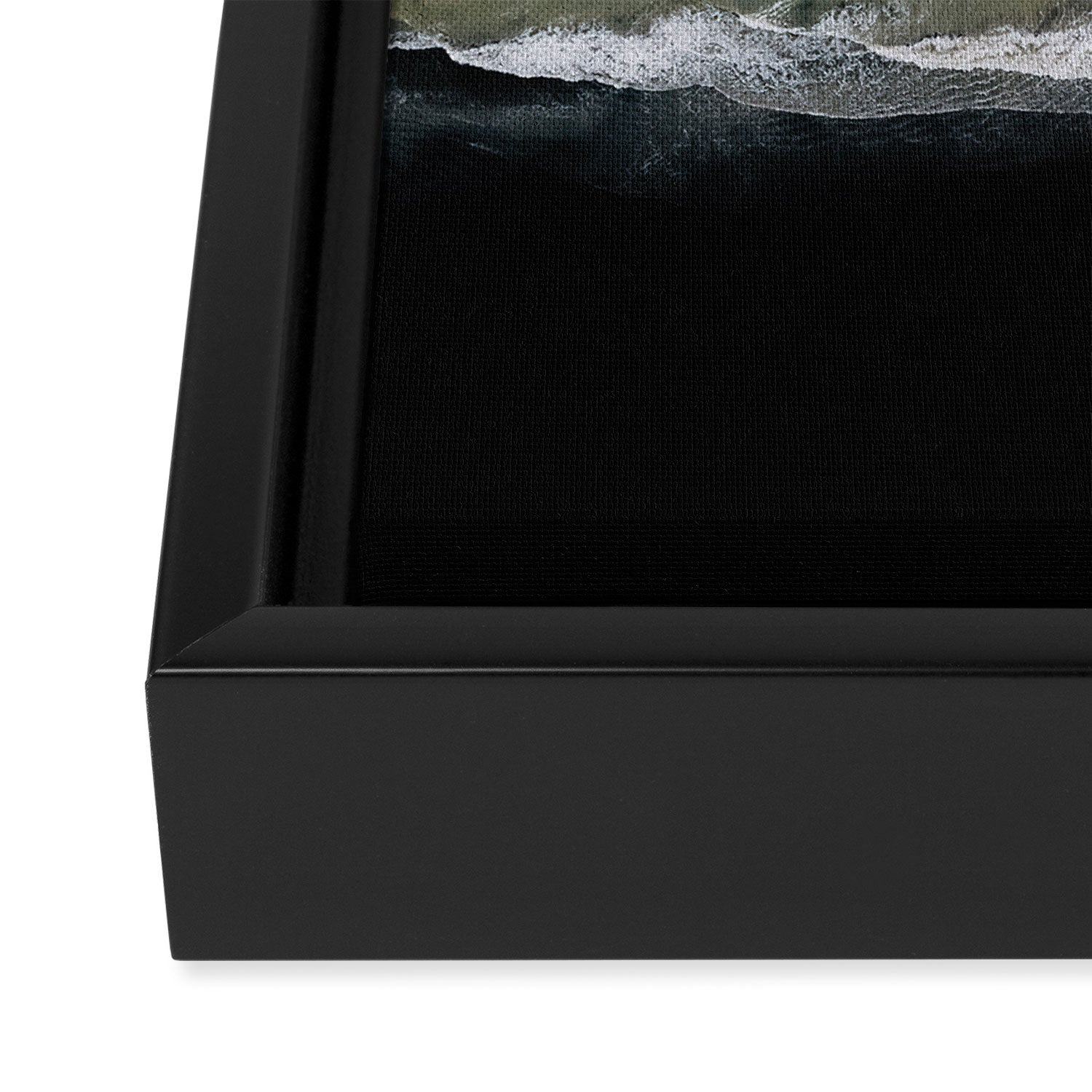  Iceland's Black Sand Beach Landscapes Framed Canvas Print Gallery Image 3