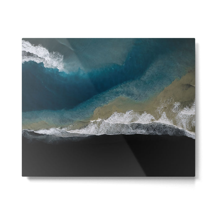  Iceland's Black Sand Beach Landscapes Metal Print Gallery Image 1