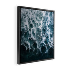 White Splash in a Wave Framed Canvas Print Gallery Image 2