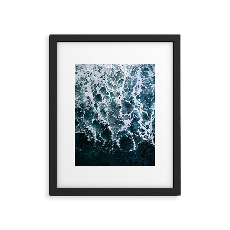 White Splash in a Wave Framed Art Print Gallery Image 5