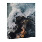 Wild Waves crashing on the tropical Coast - Landscape Photography Canvas Print Gallery Image 6