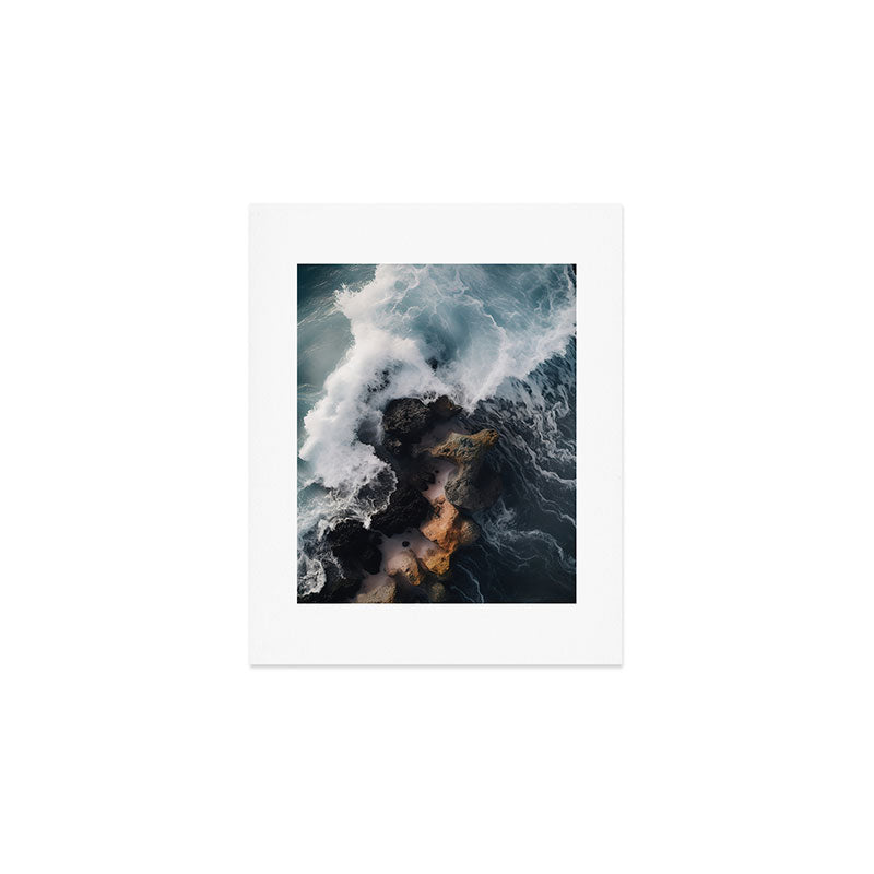 Wild Waves crashing on the tropical Coast - Landscape Photography Art Print Gallery Image 1