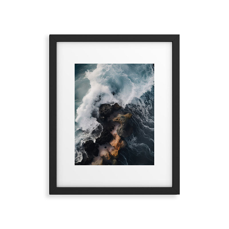 Wild Waves crashing on the tropical Coast - Landscape Photography Framed Art Print Gallery Image 5