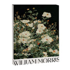 William Morris sage green Autumn Floral Print Art Nouveau maximalist wall art fall Flower Poster Canvas Print Gallery Image 6