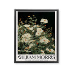 William Morris sage green Autumn Floral Print Art Nouveau maximalist wall art fall Flower Poster Framed Canvas Print Gallery Image 6