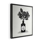 Floral Protea Gin Print Framed Canvas Print Gallery Image 2