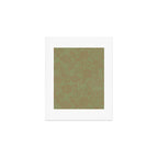 Block Print Pomegranate in Olive Art Print Gallery Image 1