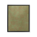 Block Print Pomegranate in Olive Framed Canvas Print Gallery Image 8