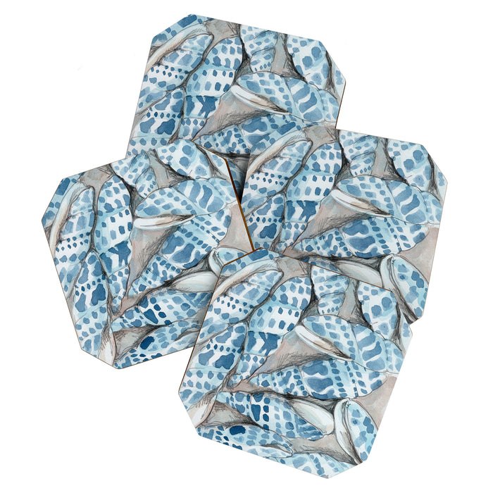 Blue Dot Shells Coaster Gallery Image 1