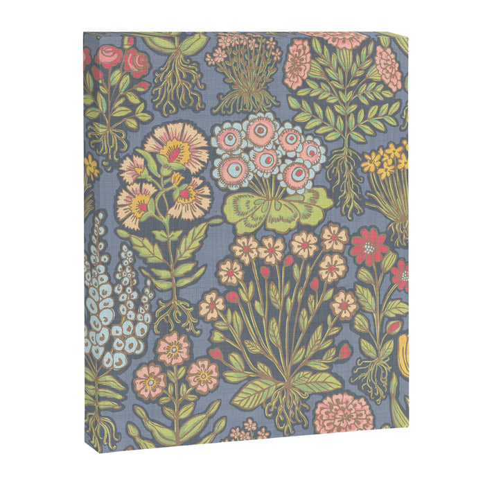Floral Botanical Mille Fleur Pattern Canvas Print Gallery Image 1