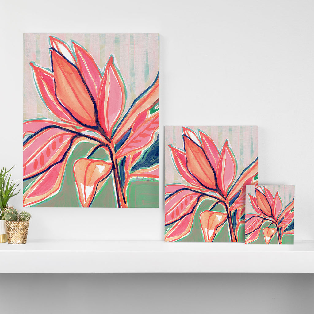 Flower Market Tropical Art Canvas Print Gallery Image 3