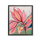 Flower Market Tropical Art Framed Canvas Print Gallery Image 3