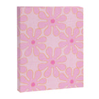 Pink Floral 70s Style Groovy Flowers Canvas Print Gallery Image 8