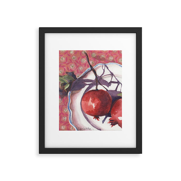 Red Pomegranates Framed Art Print Gallery Image 1