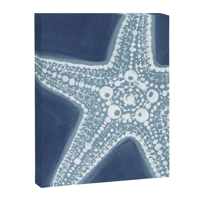 Starfish Blue and White Canvas Print Gallery Image 1