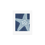 Starfish Blue and White Art Print Gallery Image 1