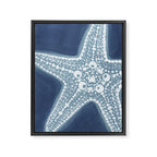 Starfish Blue and White Framed Canvas Print Gallery Image 8