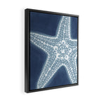 Starfish Blue and White Framed Canvas Print Gallery Image 2