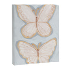 Two Butterflies on Blue Canvas Print Gallery Image 3