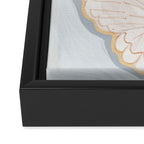 Two Butterflies on Blue Framed Canvas Print Gallery Image 3