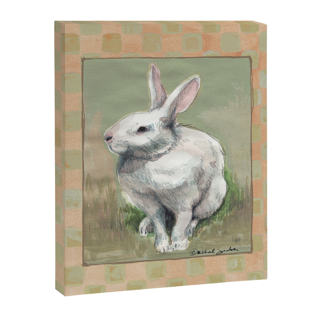 White Rabbit Traditional Canvas Print Gallery Image 6