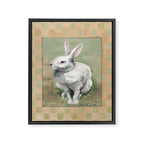 White Rabbit Traditional Framed Canvas Print Gallery Image 6