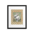 White Rabbit Traditional Framed Art Print Gallery Image 5