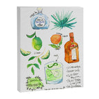 Classic Margarita Cocktail Recipe Canvas Print Gallery Image 6
