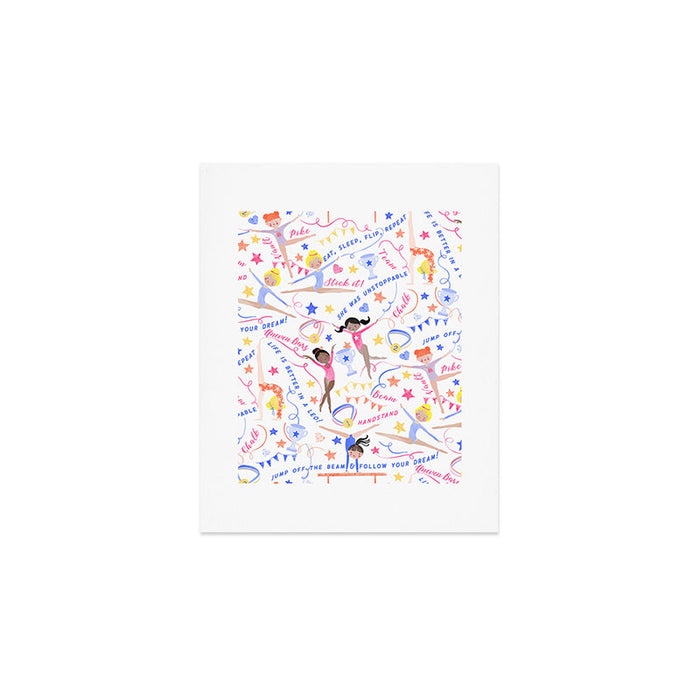 Gymnast Girls Art Print Gallery Image 1