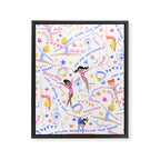 Gymnast Girls Framed Canvas Print Gallery Image 6