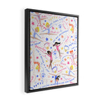 Gymnast Girls Framed Canvas Print Gallery Image 2