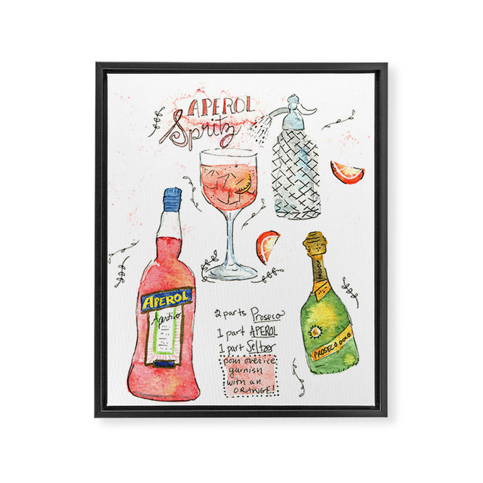 Italian Spritz Framed Canvas Print Gallery Image 1