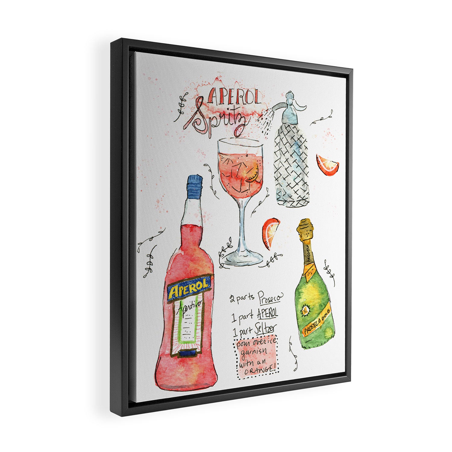 Italian Spritz Framed Canvas Print Gallery Image 2