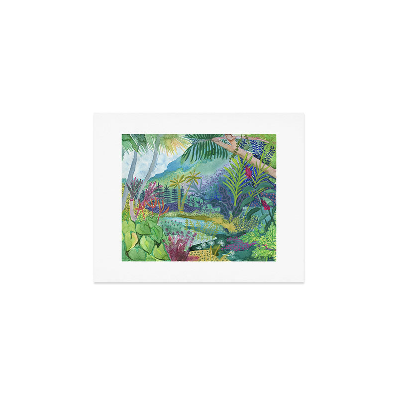 Jungle Paradise Watercolor Art Print Gallery Image 1